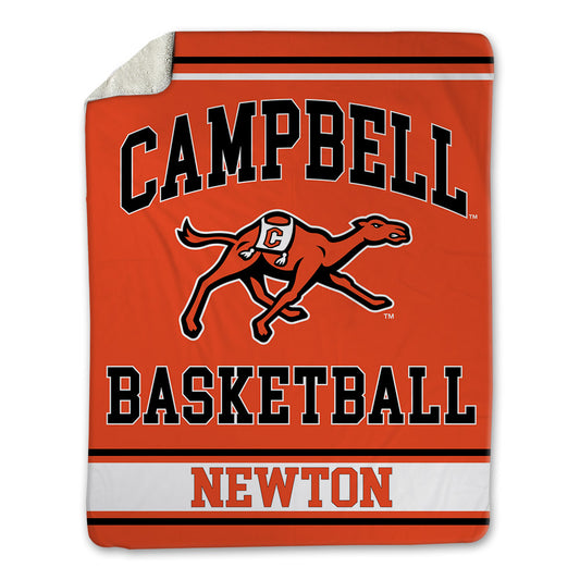 Campbell - NCAA Men's Basketball : Muneer Newton - Blanket-0
