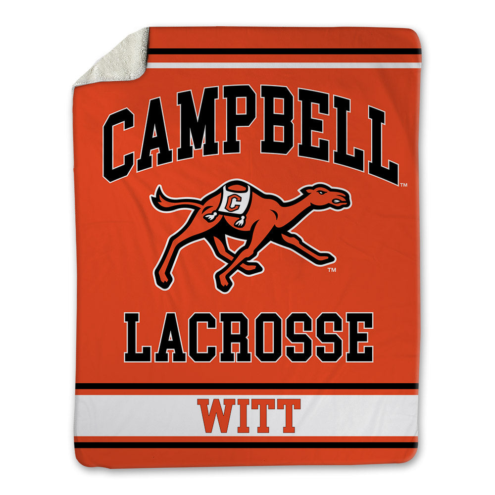 Campbell - NCAA Women's Lacrosse : Claire Witt - Blanket-0