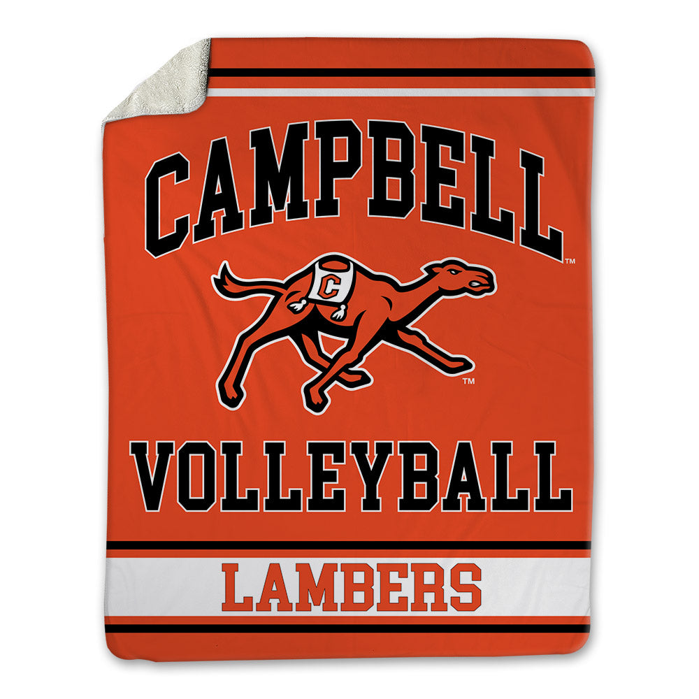Campbell - NCAA Women's Volleyball : Maddie Lambers - Blanket-0