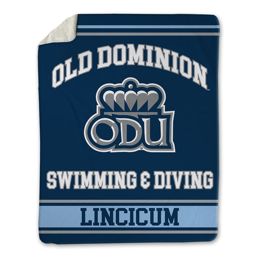 Old Dominion - NCAA Men's Swimming & Diving : Ryan Lincicum - Blanket-0