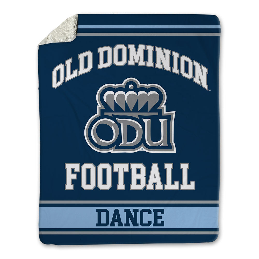 Old Dominion - NCAA Football : Zach Dance - Blanket-0