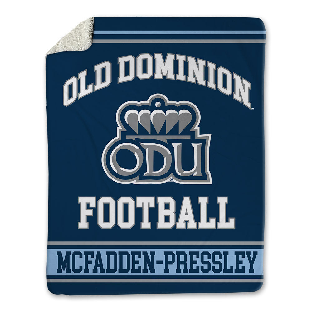 Old Dominion - NCAA Football : Lorenzo McFadden-Pressley - Blanket-0