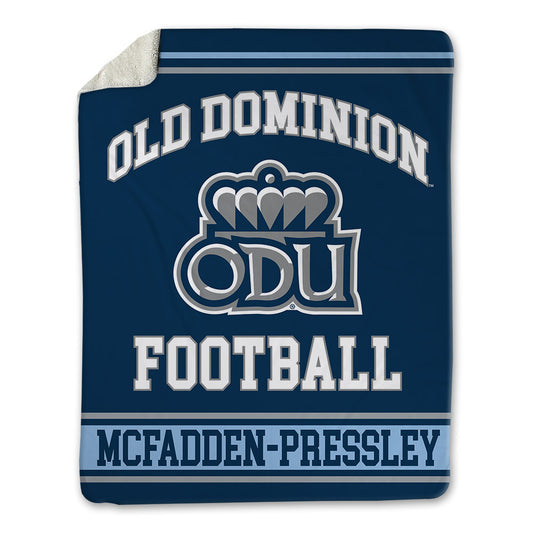 Old Dominion - NCAA Football : Lorenzo McFadden-Pressley - Blanket-0