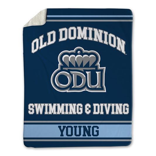 Old Dominion - NCAA Men's Swimming & Diving : Robby Young - Blanket-0