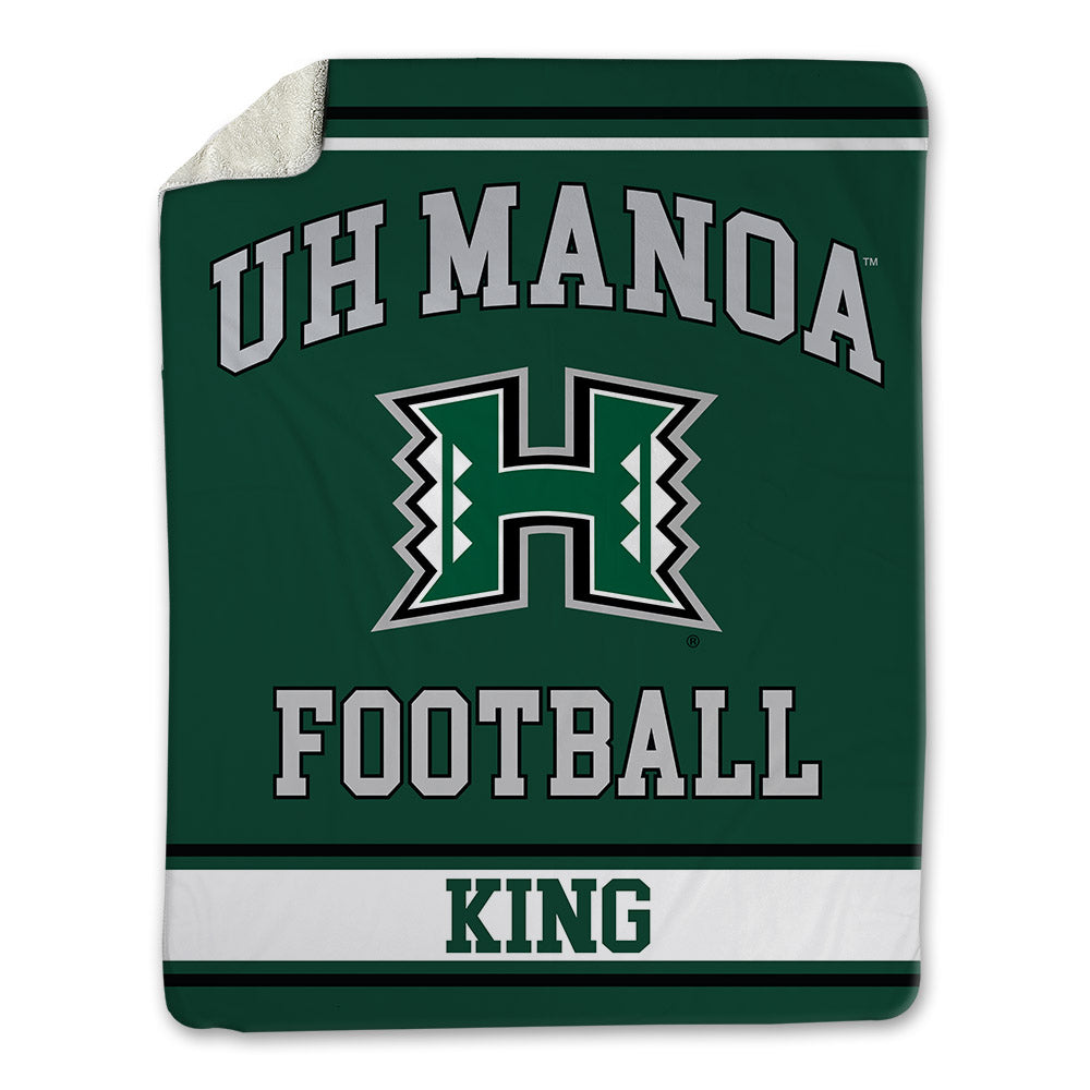 Hawaii - NCAA Football : Devyn King - Blanket-0