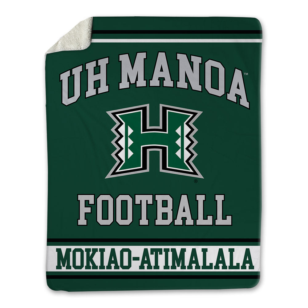 Hawaii - NCAA Football : Tamatoa Mokiao-Atimalala - Blanket-0