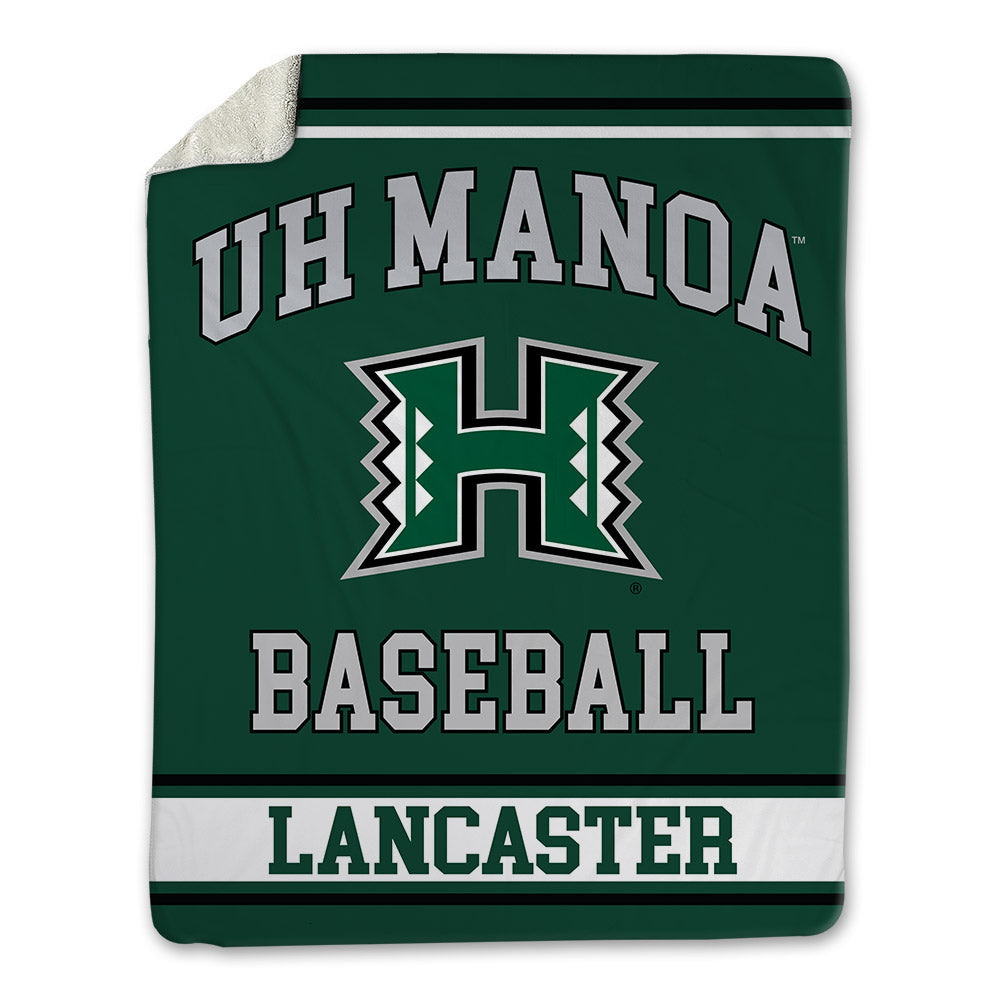 Hawaii - NCAA Baseball : Xaige Lancaster - Blanket-0
