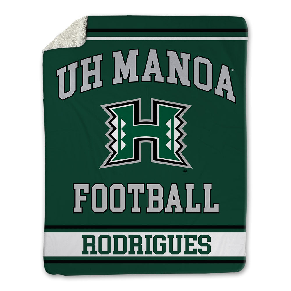 Hawaii - NCAA Football : Kea Rodrigues - Blanket-0