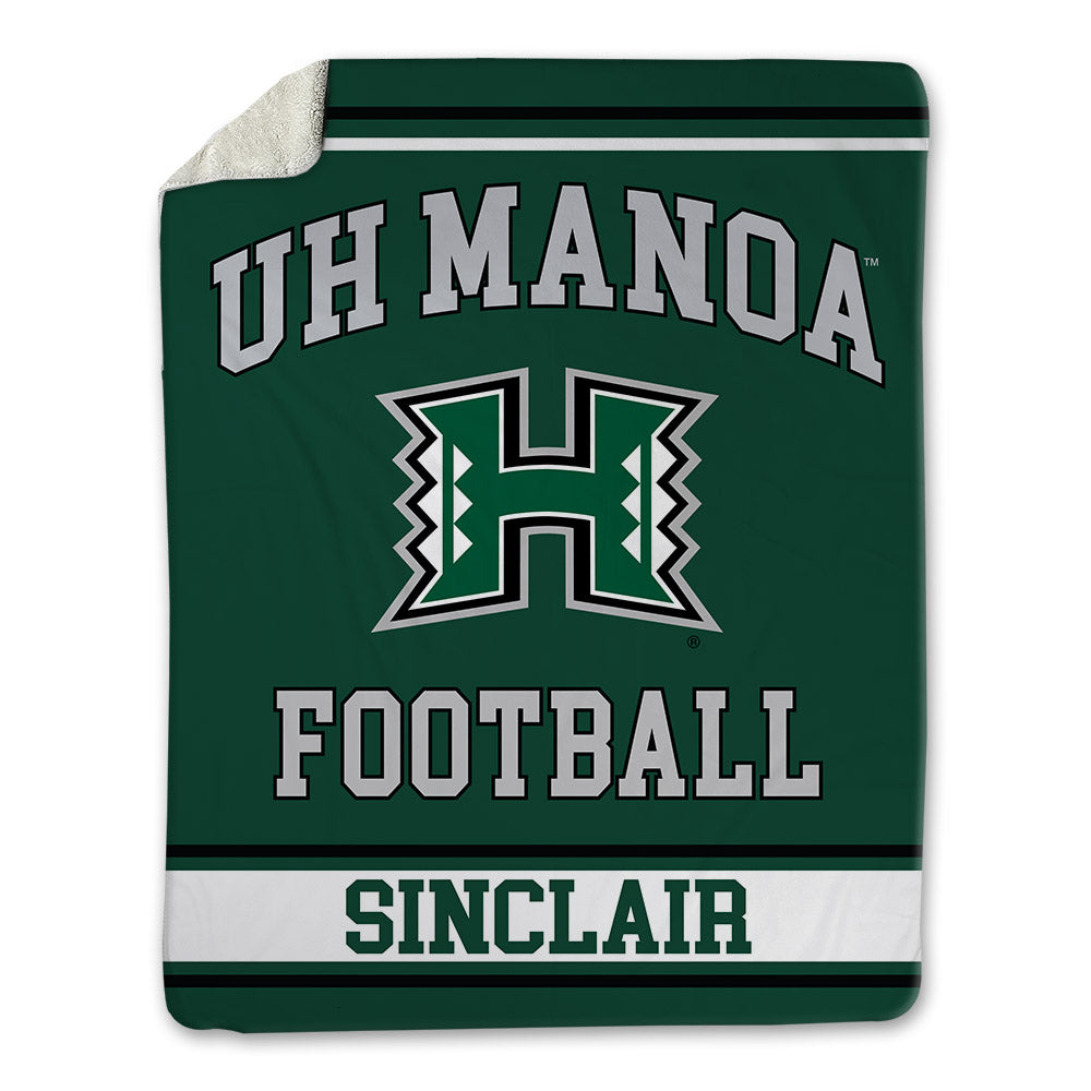 Hawaii - NCAA Football : Justin Sinclair - Blanket-0