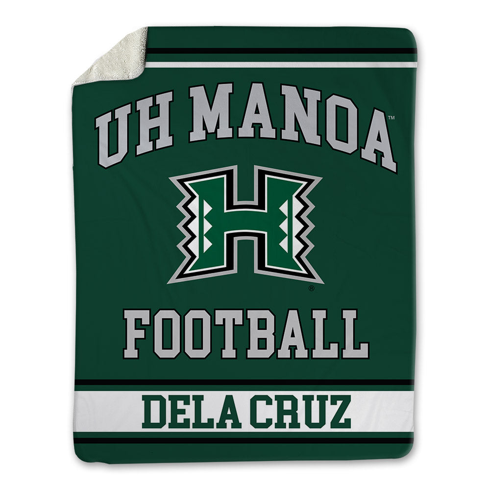 Hawaii - NCAA Football : Ha'aheo Dela Cruz - Blanket-0