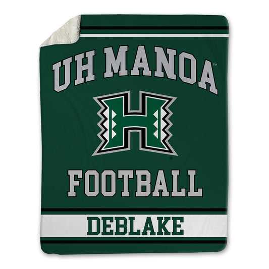 Hawaii - NCAA Football : Kamalu Deblake - Blanket-0