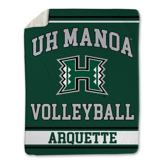 Hawaii - NCAA Women's Volleyball : Adrianna Arquette - Blanket-0