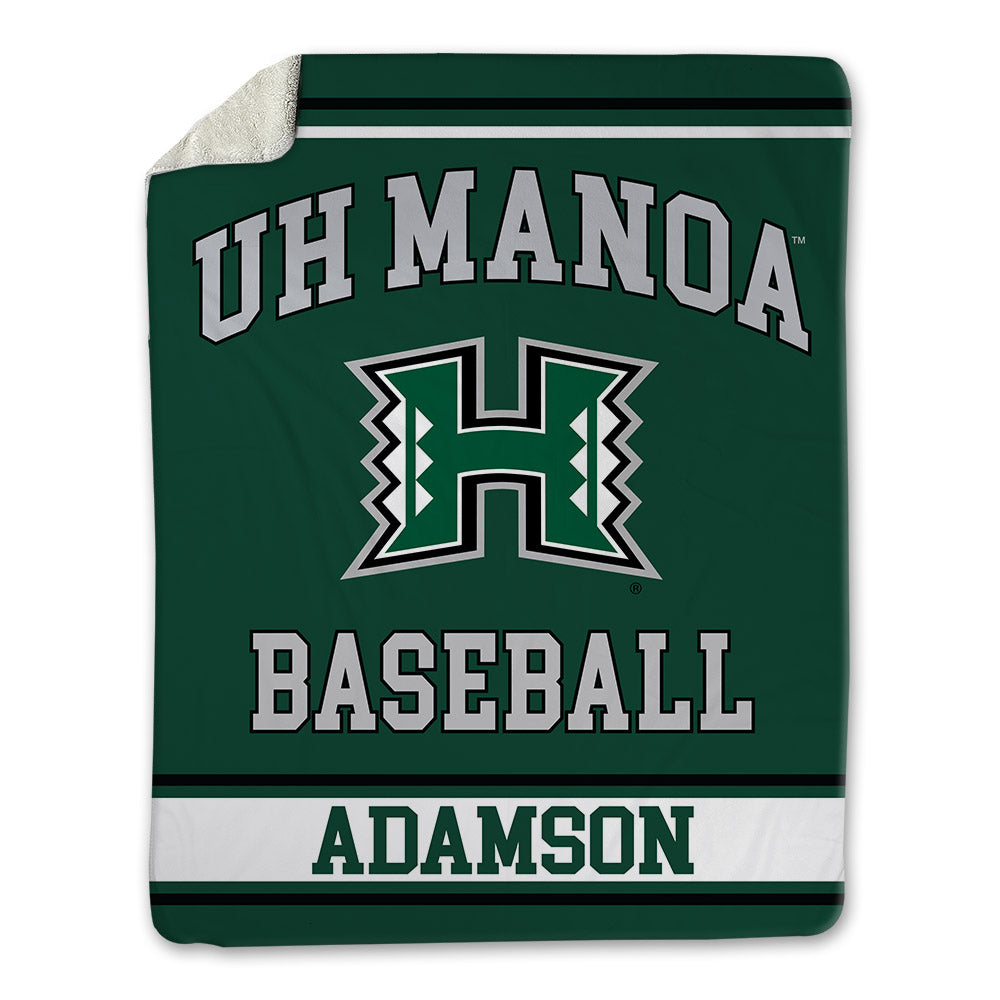 Hawaii - NCAA Baseball : Charlie Adamson - Blanket-0