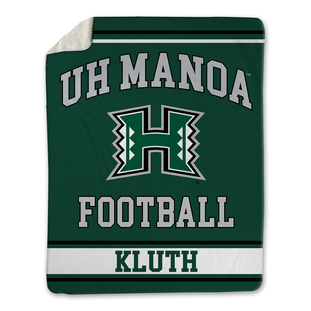 Hawaii - NCAA Football : Kai Kluth - Blanket-0