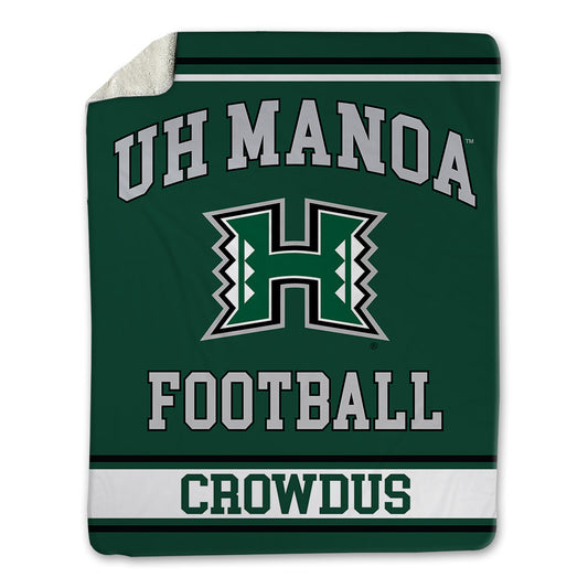 Hawaii - NCAA Football : Dekel Crowdus - Blanket-0