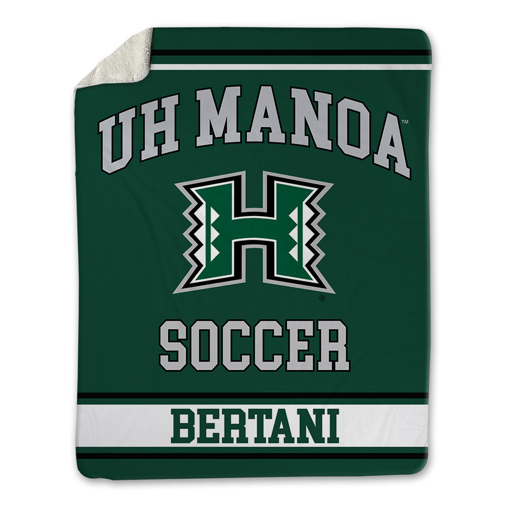 Hawaii - NCAA Women's Soccer : Piper Bertani - Blanket-0