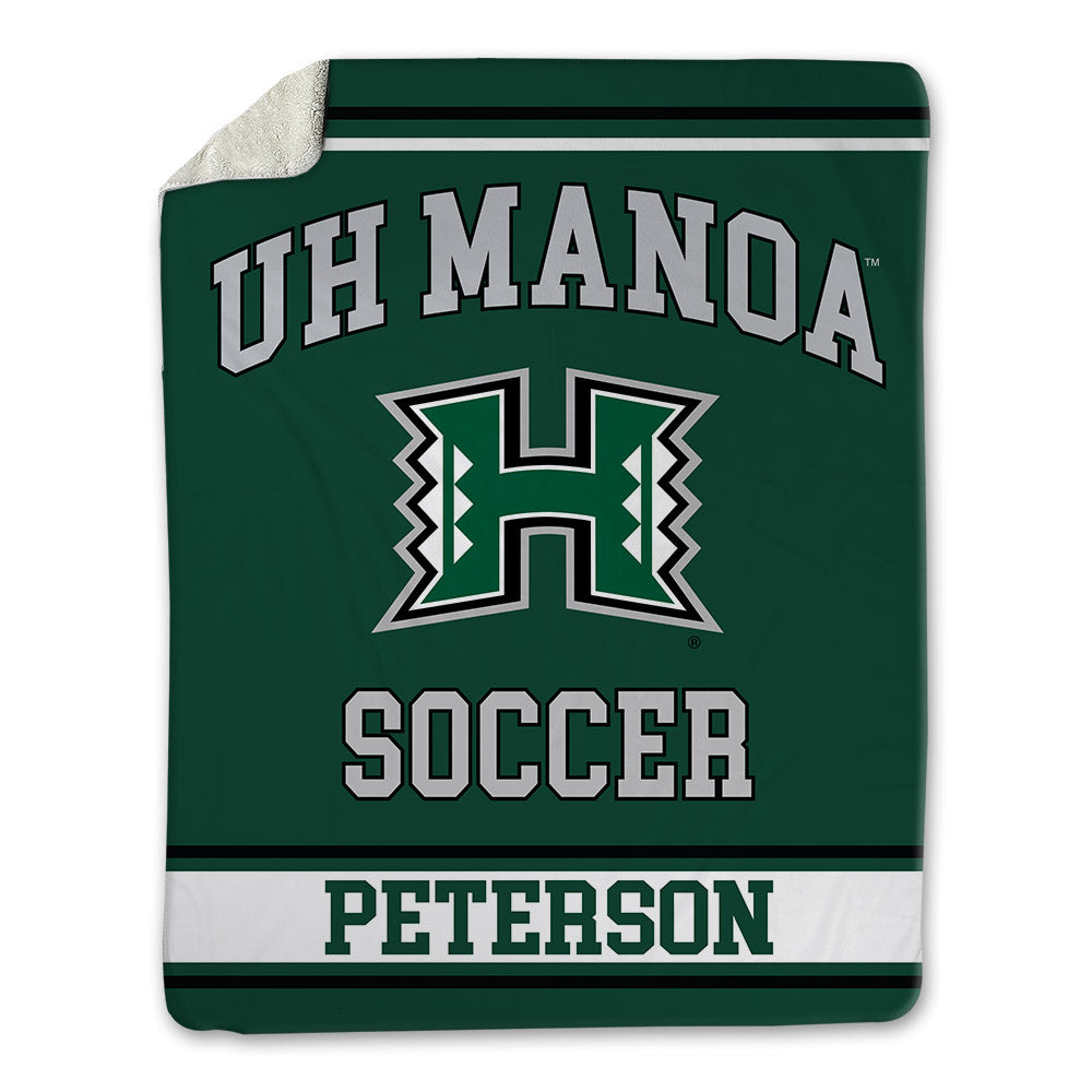 Hawaii - NCAA Women's Soccer : Krista Peterson - Blanket-0