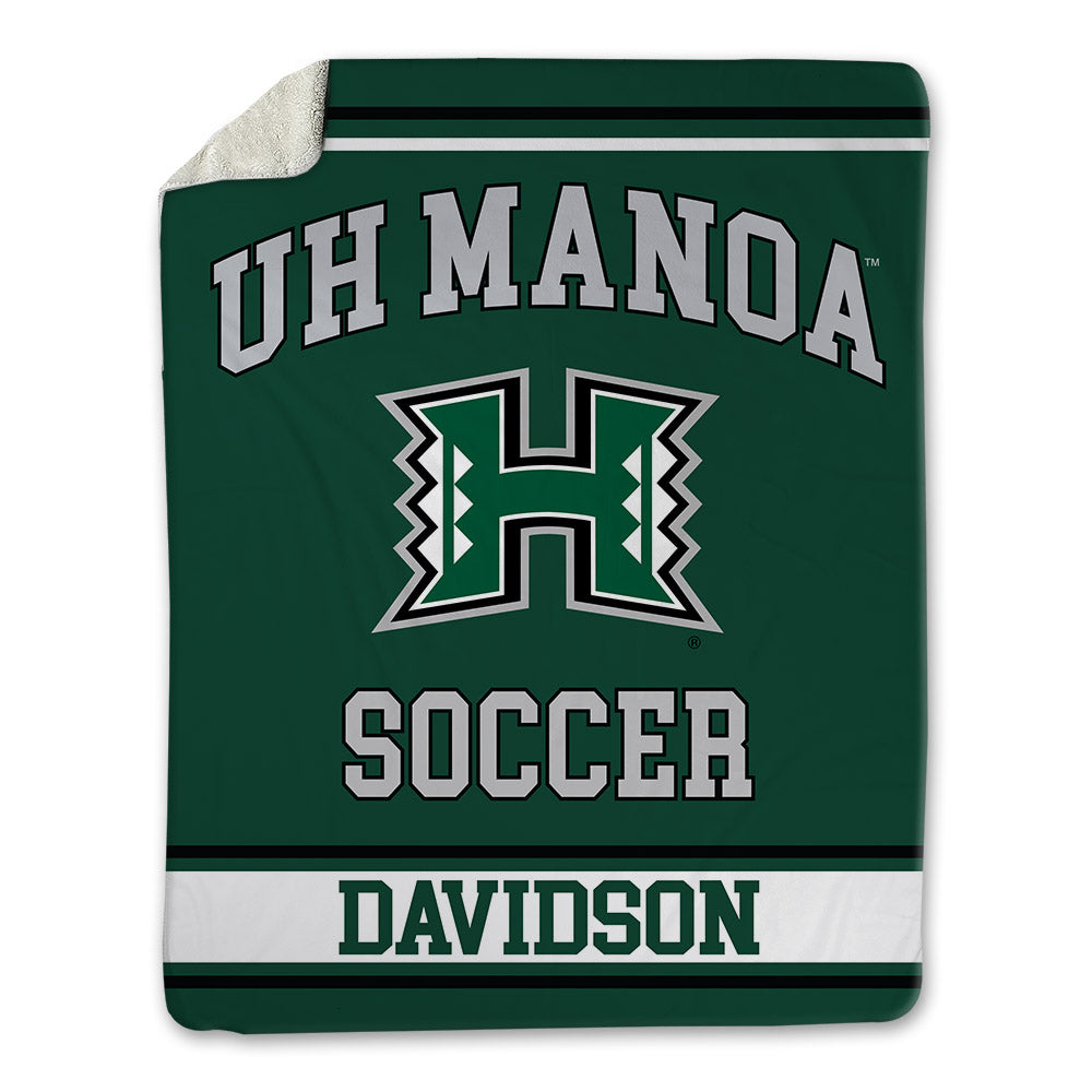 Hawaii - NCAA Women's Soccer : Alice Davidson - Blanket-0