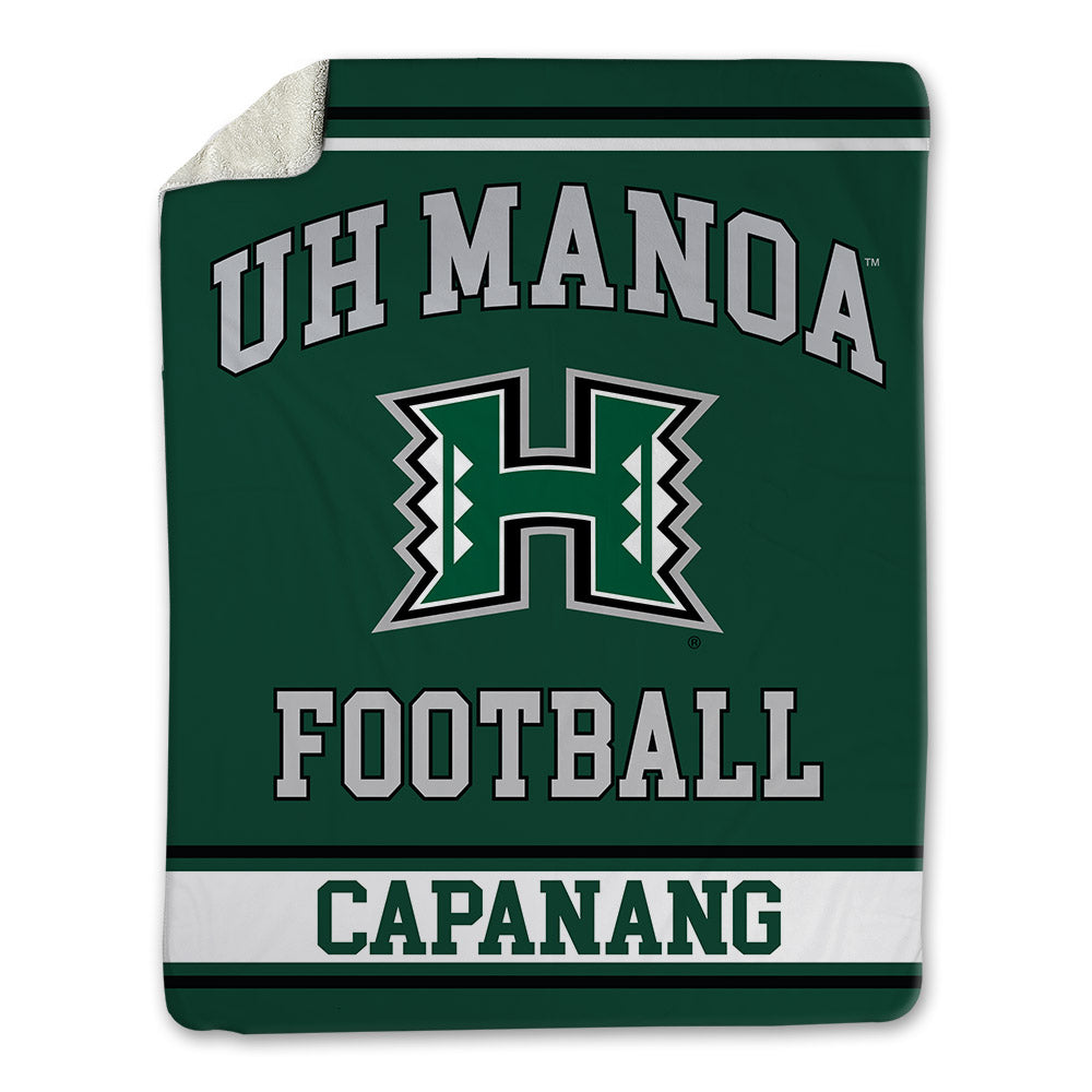 Hawaii - NCAA Football : Carlito Capanang - Blanket-0