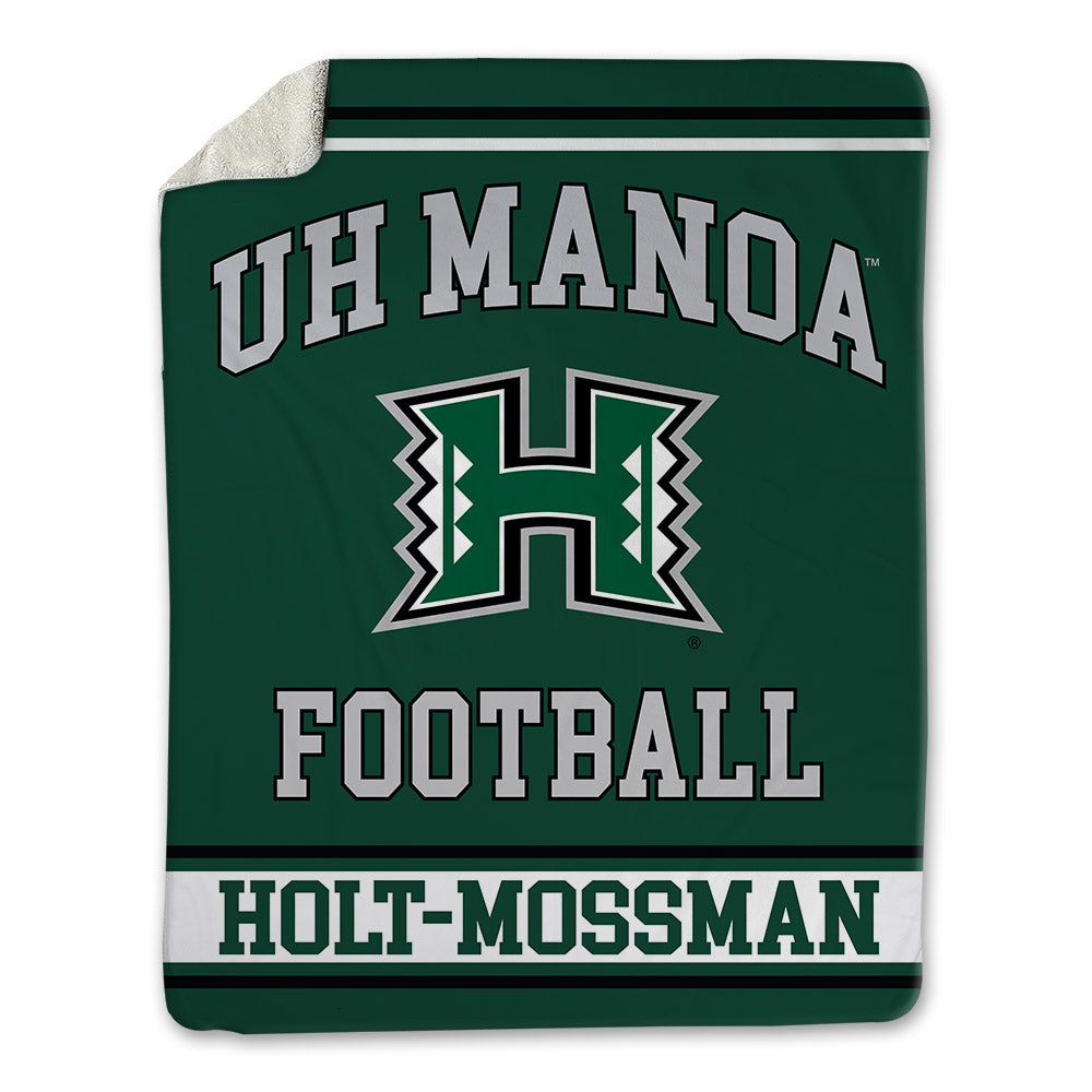 Hawaii - NCAA Football : Emmet Holt-Mossman - Blanket-0