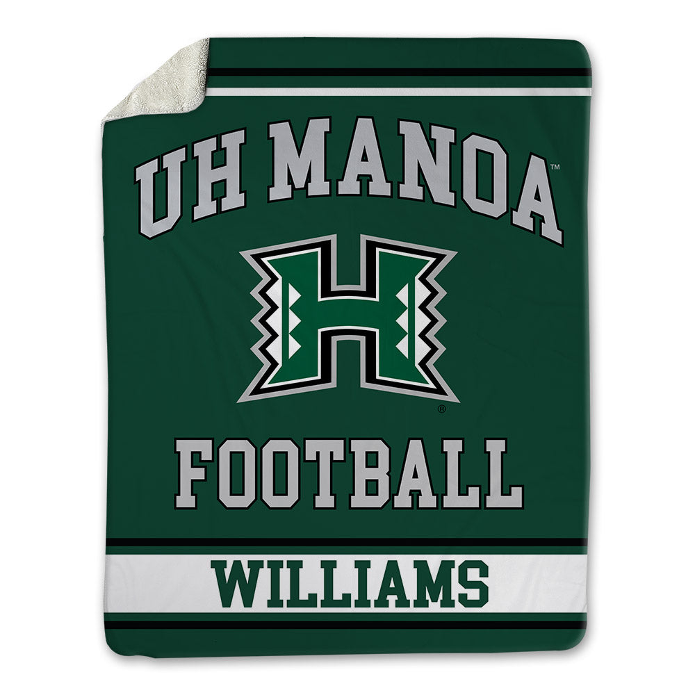 Hawaii - NCAA Football : Daniel Williams - Blanket-0