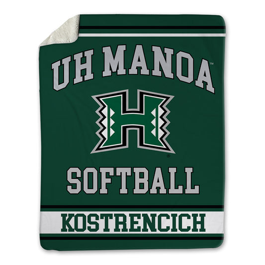 Hawaii - NCAA Softball : Addison Kostrencich - Blanket-0