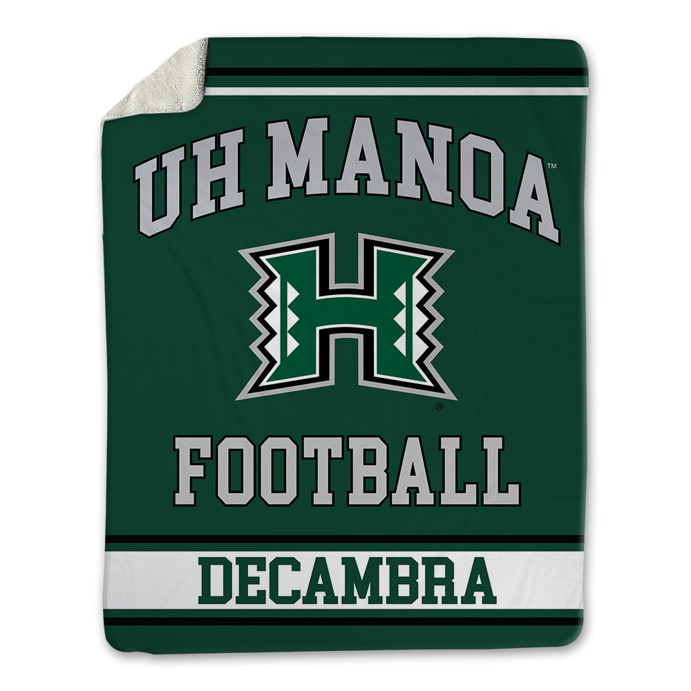 Hawaii - NCAA Football : Blaine Decambra - Blanket-0