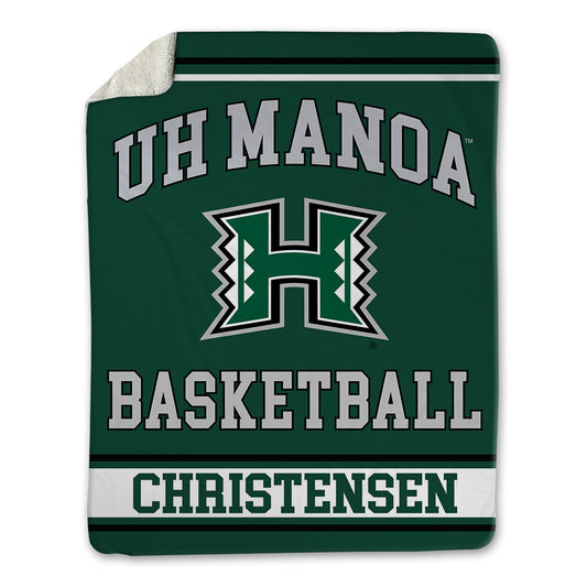 Hawaii - NCAA Men's Basketball : Tanner Christensen - Blanket-0