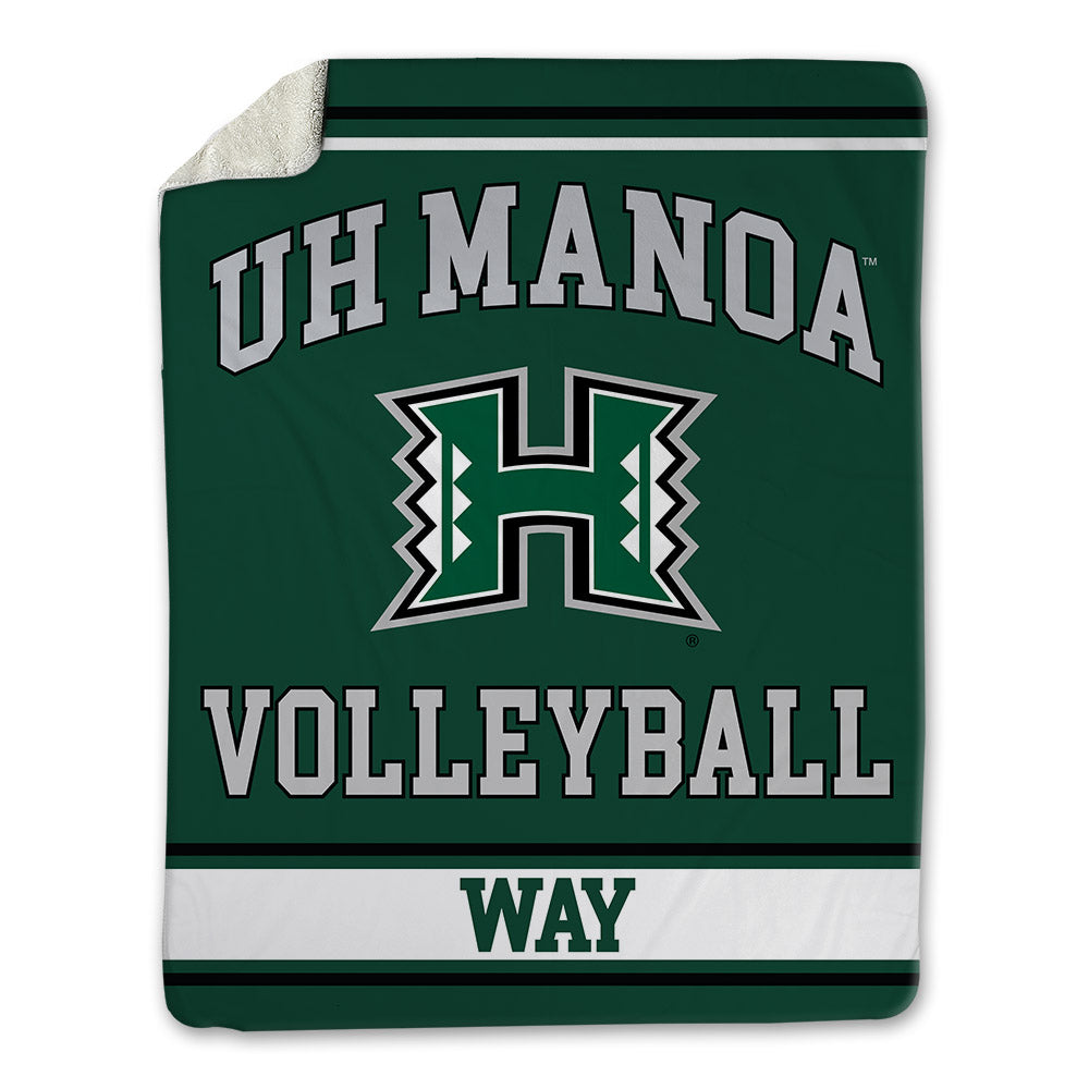 Hawaii - NCAA Women's Volleyball : Madeline Way - Blanket-0