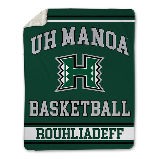 Hawaii - NCAA Men's Basketball : Harry Rouhliadeff - Blanket-0