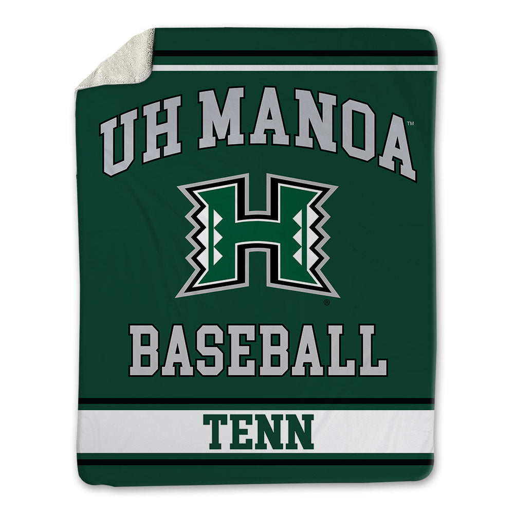 Hawaii - NCAA Baseball : Zacary Tenn - Blanket-0