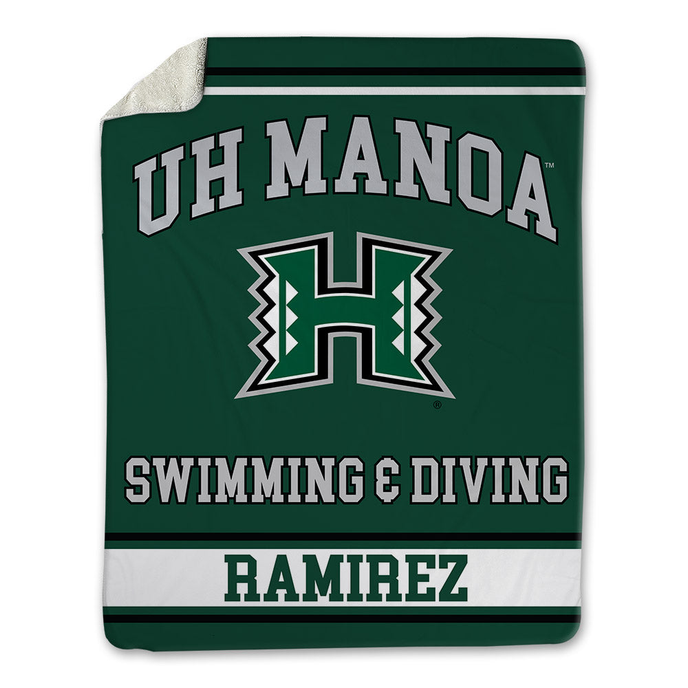 Hawaii - NCAA Men's Swimming & Diving : Juan Ramirez - Blanket-0