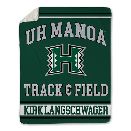 Hawaii - NCAA Women's Track & Field : Emilie Kirk Langschwager - Blanket-0