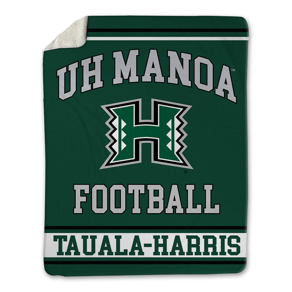 Hawaii - NCAA Football : Jay Tauala-Harris - Blanket-0