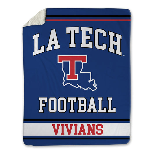 LA Tech - NCAA Football : Trevell Vivians - Blanket-0