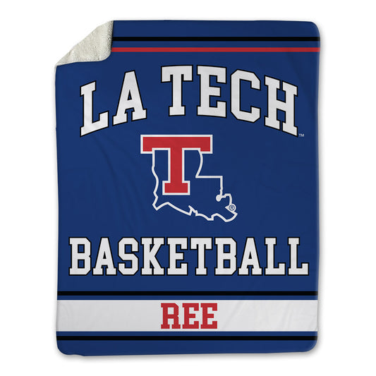 LA Tech - NCAA Men's Basketball : Devin Ree - Blanket-0