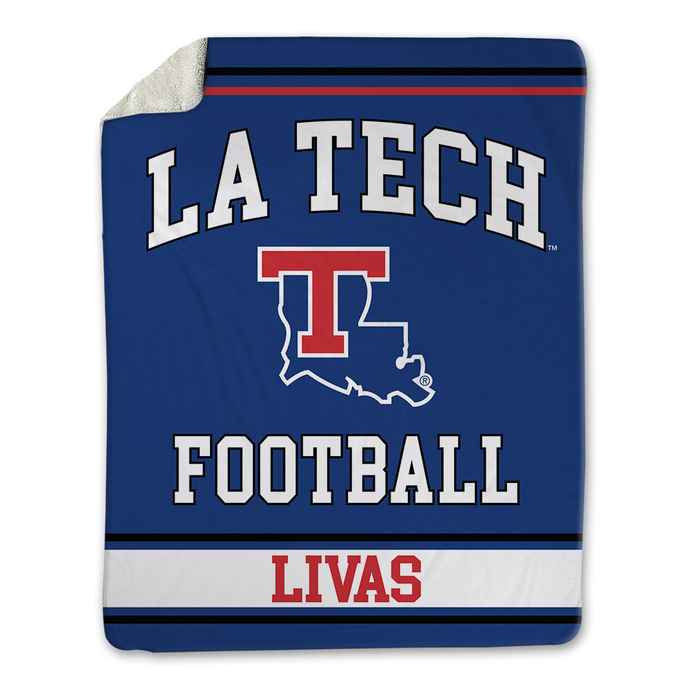 LA Tech - NCAA Football Legends : Phillip Livas - Blanket-0