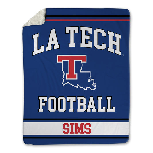 LA Tech - NCAA Football : Caleb Sims - Blanket-0