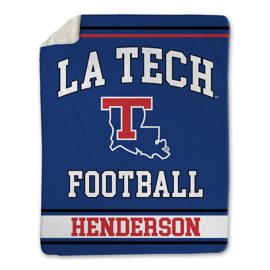 LA Tech - NCAA Football : Drew Henderson - Blanket-0