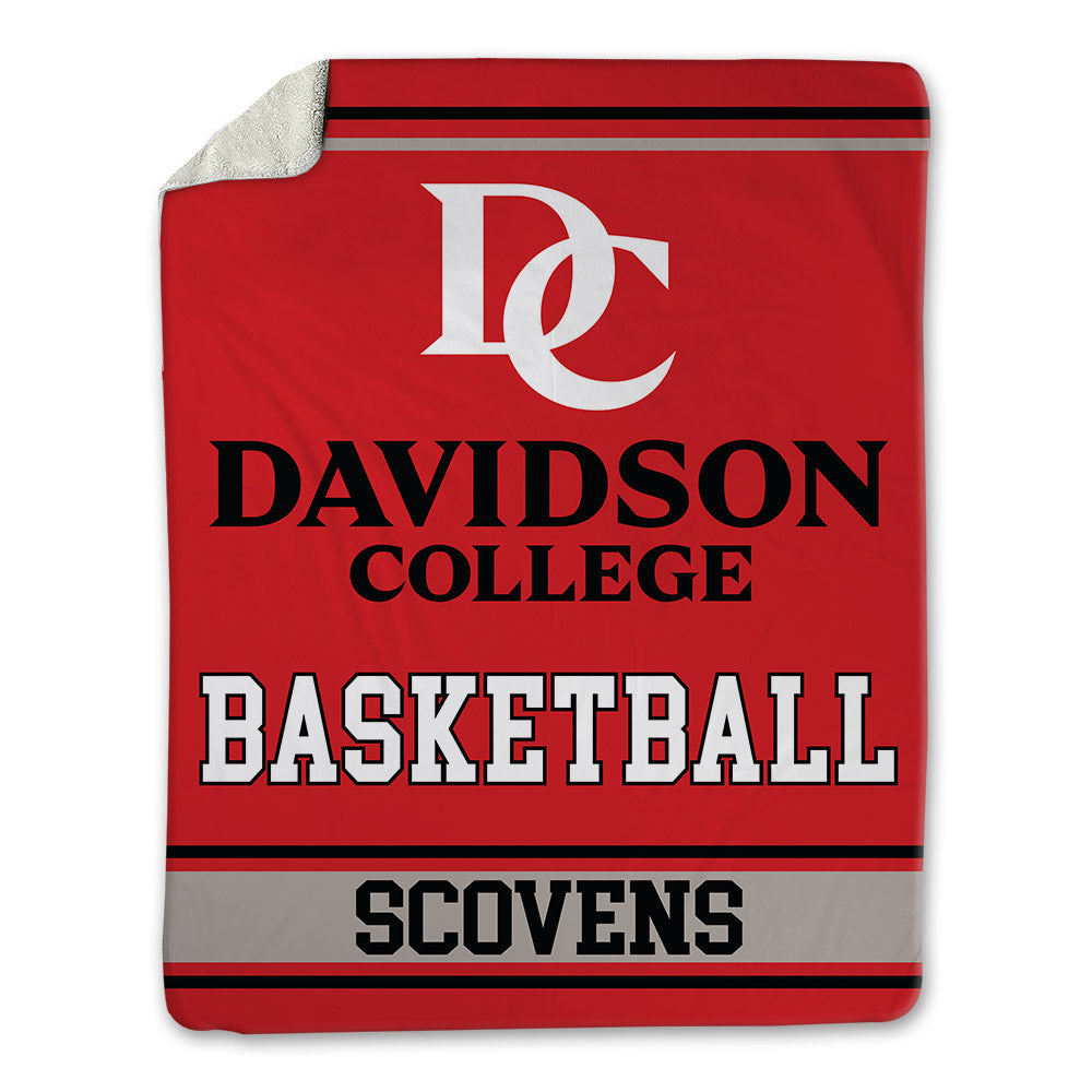 Davidson - NCAA Men's Basketball : Josh Scovens - Blanket-0