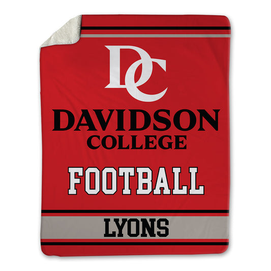 Davidson - NCAA Football : Christian Lyons - Blanket-0