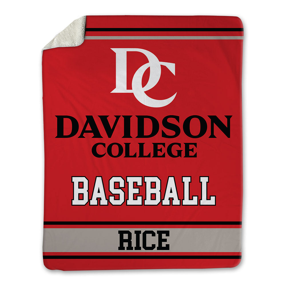 Davidson - NCAA Baseball : Aidan Rice - Blanket-0