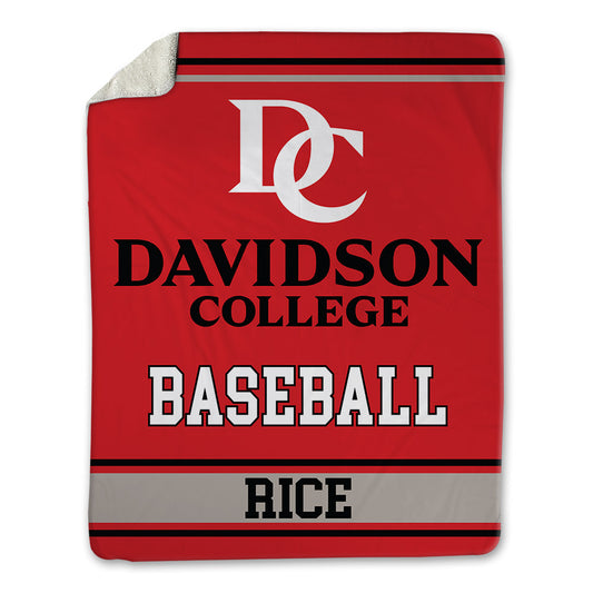 Davidson - NCAA Baseball : Aidan Rice - Blanket-0