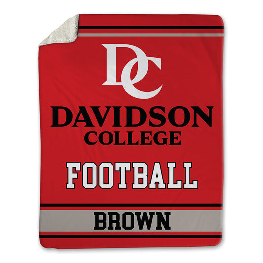 Davidson - NCAA Football : Dallas Brown - Blanket-0