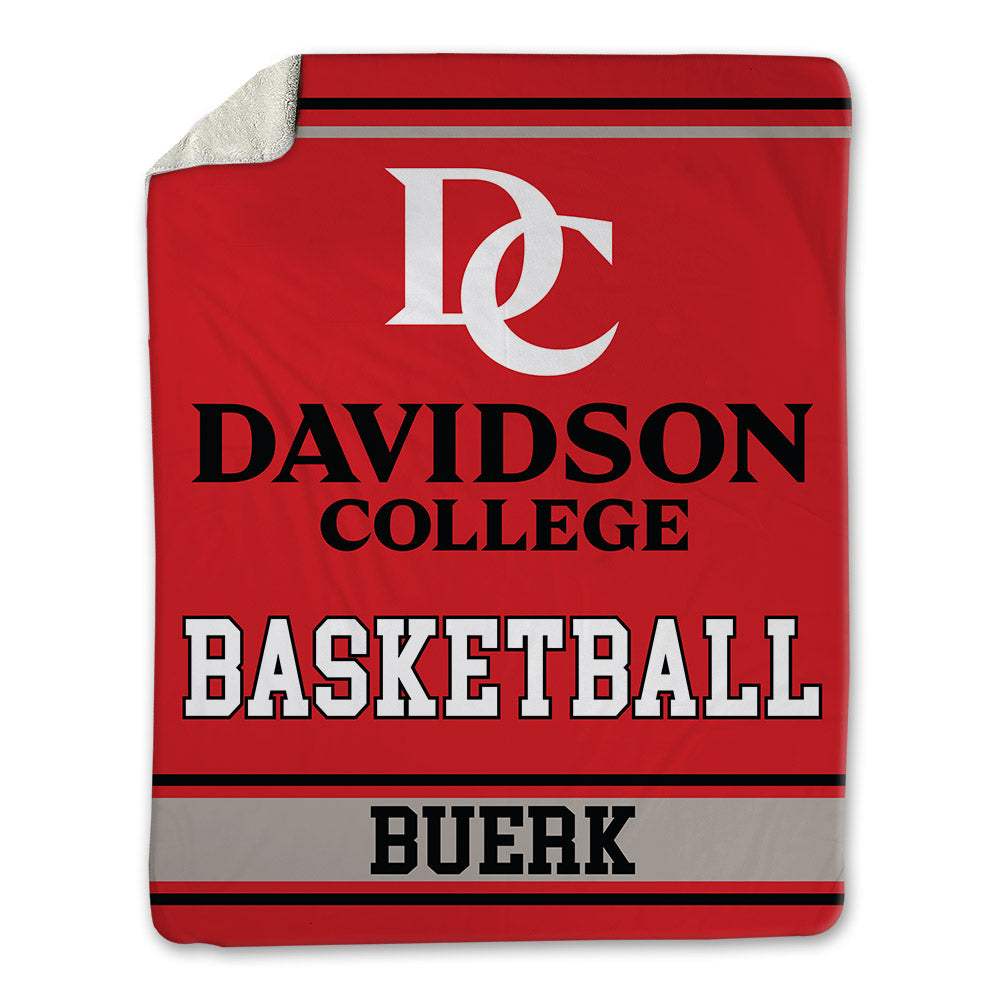 Davidson - NCAA Women's Basketball : Eliza Buerk - Blanket-0
