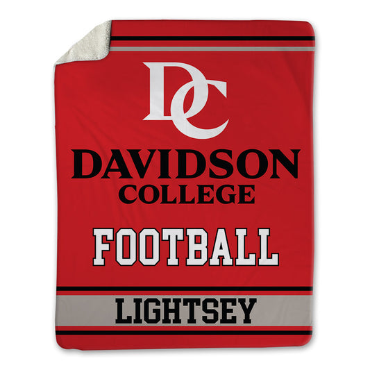 Davidson - NCAA Football : Jacary Lightsey - Blanket-0