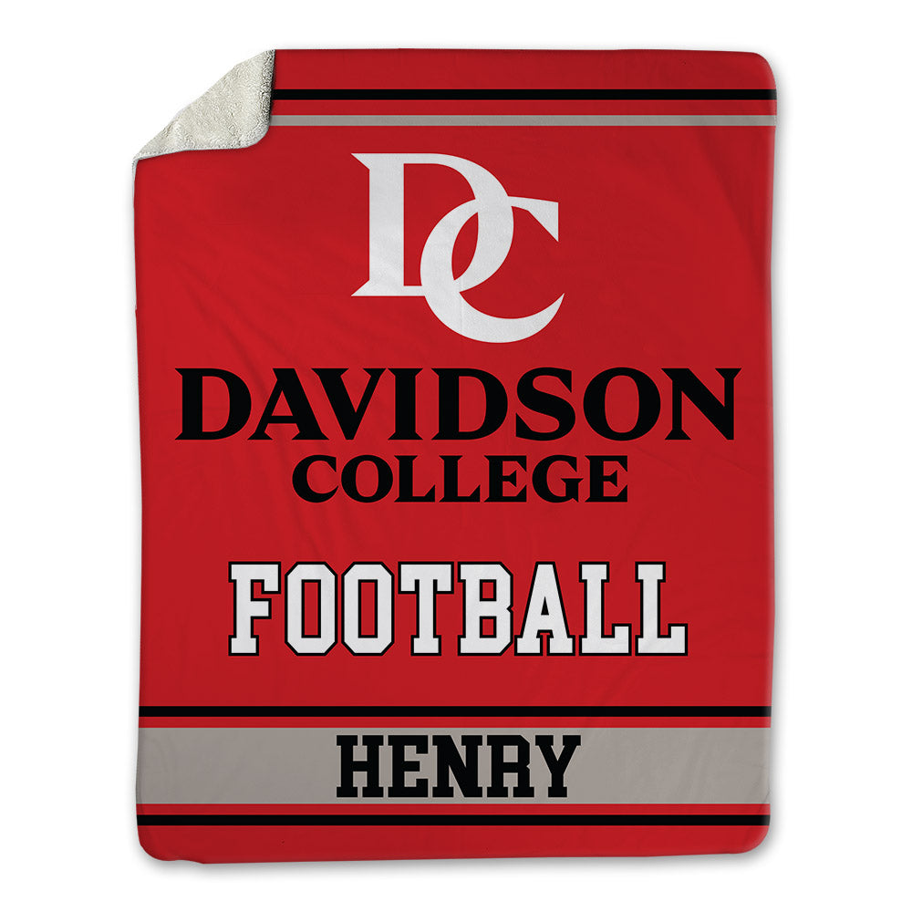 Davidson - NCAA Football : Tahir Henry - Blanket-0