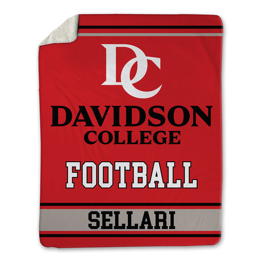 Davidson - NCAA Football : Dante Sellari - Blanket-0