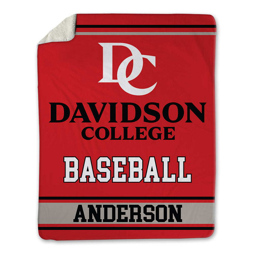 Davidson - NCAA Baseball : Hunter Anderson - Blanket-0