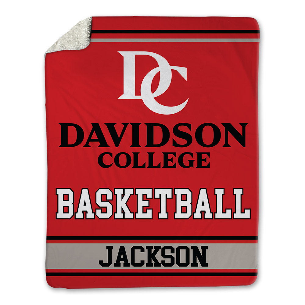 Davidson - NCAA Women's Basketball : Sylvie Jackson - Blanket-0